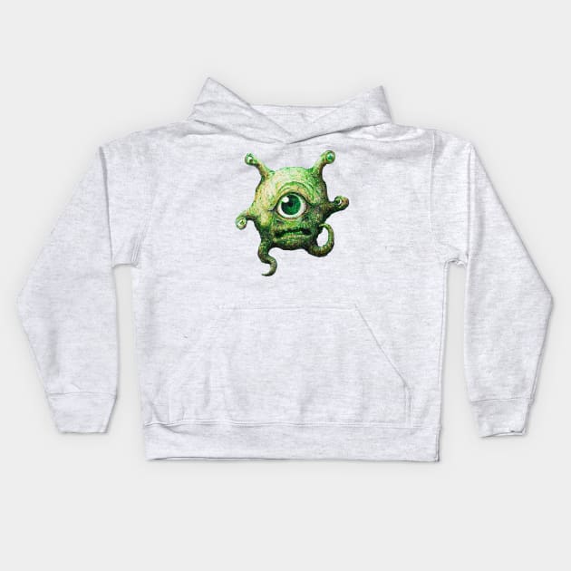 The Beholder Green Version M.W. Kids Hoodie by artbyst